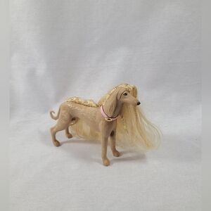 Mattel - 1999 Barbie Glam n Groom Pets - Afghan Hound - DOG LACEY - pre owned